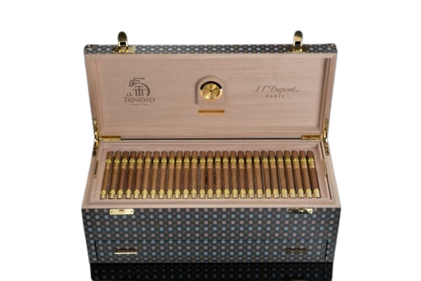 e2c4c651-bff6-4a32-b77f-1a21d8edfa1e-1549968876-removebg-preview.png Trinidad Fundadores 55th Anniversary S.T. Dupont Vintage 10 Humidor (55 Cigars) - Image 1
